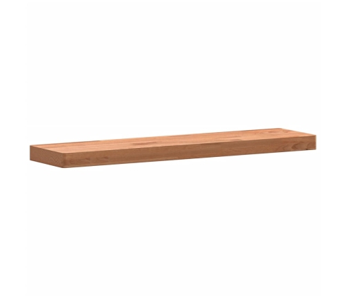 Estante de pared madera maciza de haya 80x20x4 cm