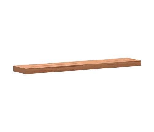 Estante de pared madera maciza de haya 100x20x4 cm