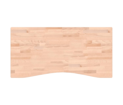 Tablero de escritorio madera maciza de haya 100x(45-50)x1,5 cm