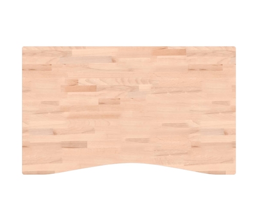 Tablero de escritorio madera maciza de haya 100x(55-60)x1,5 cm