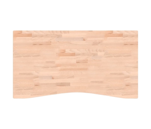 Tablero de escritorio madera maciza de haya 110x(55-60)x1,5 cm