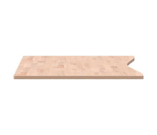 Tablero de escritorio madera maciza de haya 110x(55-60)x1,5 cm