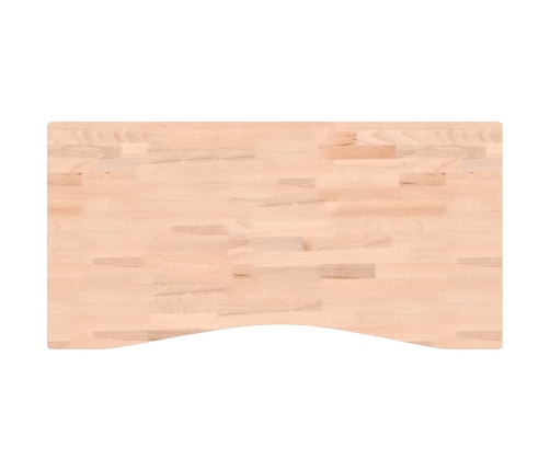 Tablero de escritorio madera maciza de haya 100x(45-50)x2,5 cm