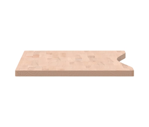 Tablero de escritorio madera maciza de haya 100x(45-50)x2,5 cm