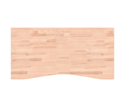 Tablero de escritorio madera maciza de haya 110x(50-55)x2,5 cm