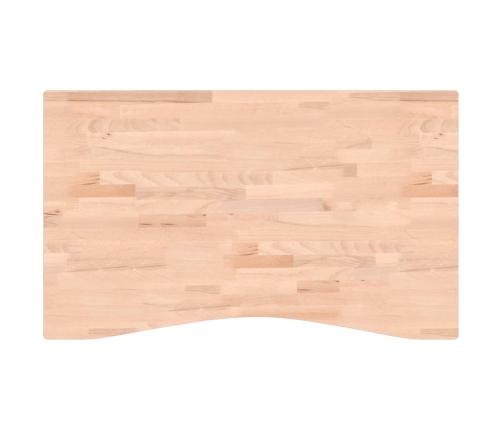 Tablero de escritorio madera maciza de haya 100x(55-60)x2,5 cm