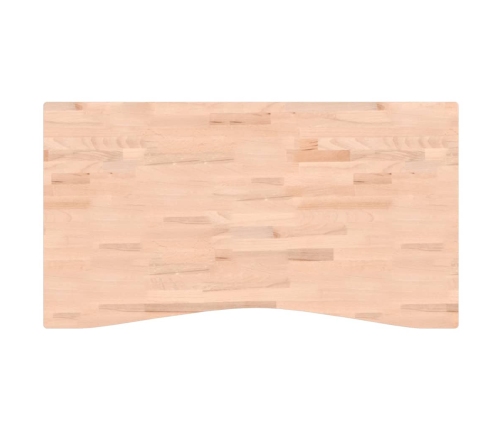 Tablero de escritorio madera maciza de haya 110x(55-60)x2,5 cm