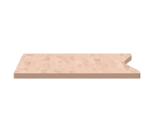 Tablero de escritorio madera maciza de haya 110x(55-60)x2,5 cm