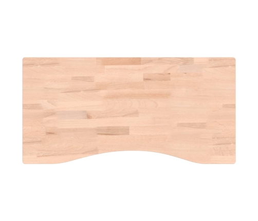 Tablero de escritorio madera maciza de haya 80x(36-40)x4 cm