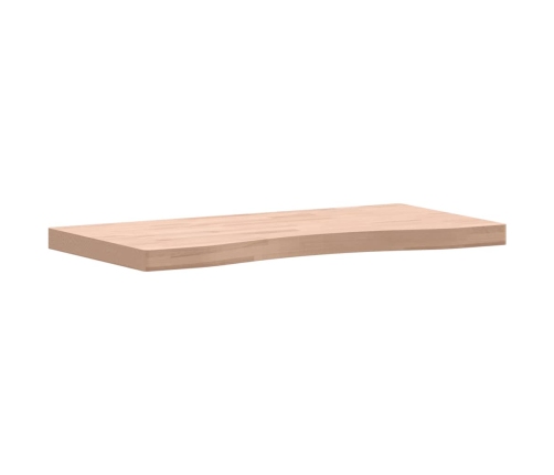 Tablero de escritorio madera maciza de haya 80x(36-40)x4 cm