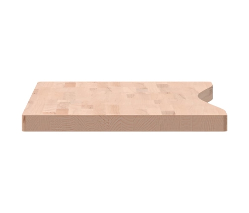 Tablero de escritorio madera maciza de haya 100x(45-50)x4 cm