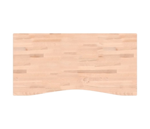 Tablero de escritorio madera maciza de haya 110x(50-55)x4 cm