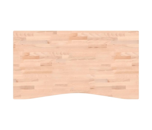 Tablero de escritorio madera maciza de haya 110x(55-60)x4 cm