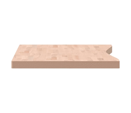 Tablero de escritorio madera maciza de haya 110x(55-60)x4 cm