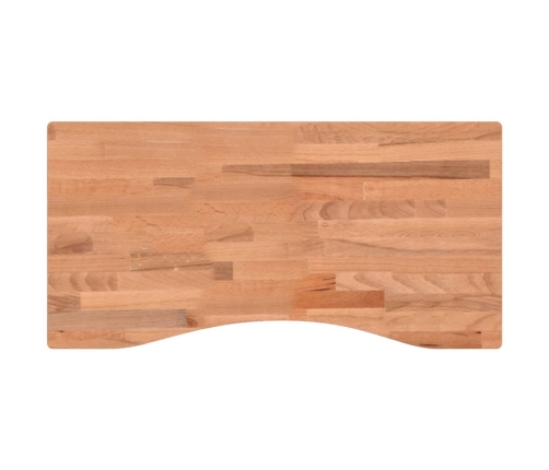 Tablero de escritorio madera maciza de haya 80x(36-40)x1,5 cm