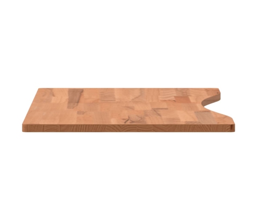 Tablero de escritorio madera maciza de haya 80x(36-40)x1,5 cm