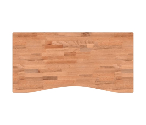 Tablero de escritorio madera maciza de haya 100x(45-50)x1,5 cm