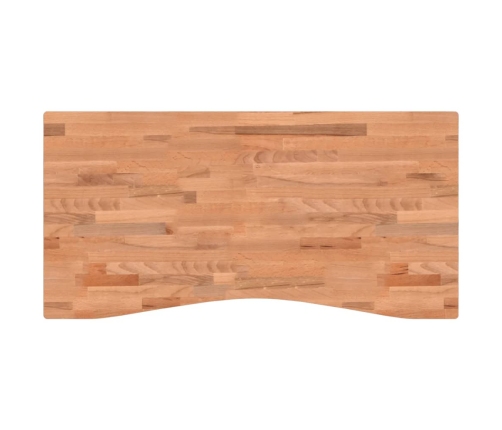 Tablero de escritorio madera maciza de haya 110x(50-55)x1,5 cm