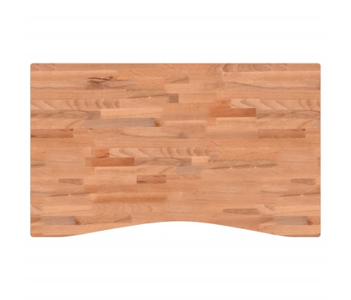 Tablero de escritorio madera maciza de haya 100x(55-60)x1,5 cm