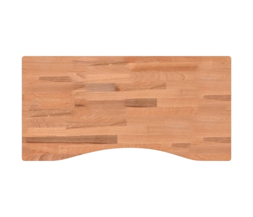 Tablero de escritorio madera maciza de haya 80x(36-40)x2,5 cm