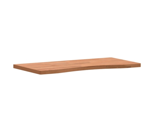 Tablero de escritorio madera maciza de haya 80x(36-40)x2,5 cm