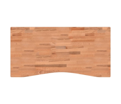 Tablero de escritorio madera maciza de haya 110x(50-55)x2,5 cm