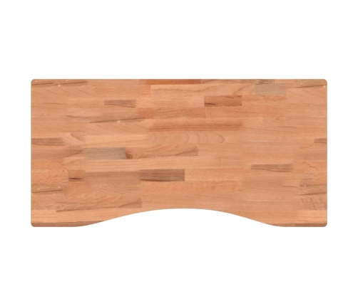 Tablero de escritorio madera maciza de haya 80x(36-40)x4 cm