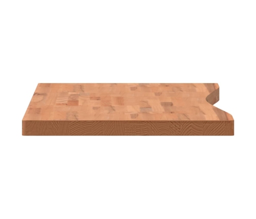 Tablero de escritorio madera maciza de haya 110x(50-55)x4 cm