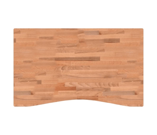 Tablero de escritorio madera maciza de haya 100x(55-60)x4 cm