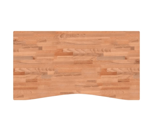 Tablero de escritorio madera maciza de haya 110x(55-60)x4 cm