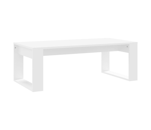 Mesa de centro madera de ingeniería blanco 102x50x35 cm