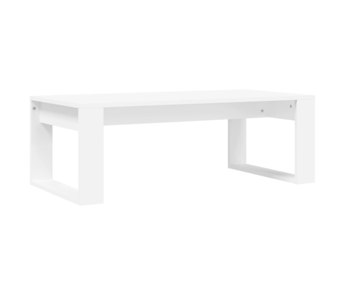 Mesa de centro madera de ingeniería blanco 102x50x35 cm