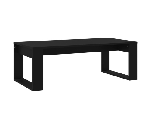 Mesa de centro madera de ingeniería negro 102x50x35 cm