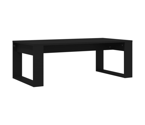 Mesa de centro madera de ingeniería negro 102x50x35 cm