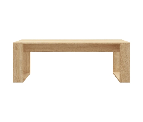 vidaXL Mesa de centro madera de ingeniería roble Sonoma 102x50x35 cm