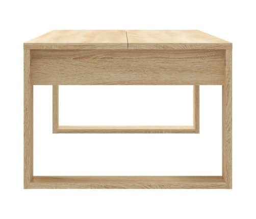 vidaXL Mesa de centro madera de ingeniería roble Sonoma 102x50x35 cm