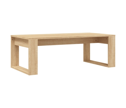 vidaXL Mesa de centro madera de ingeniería roble Sonoma 102x50x35 cm