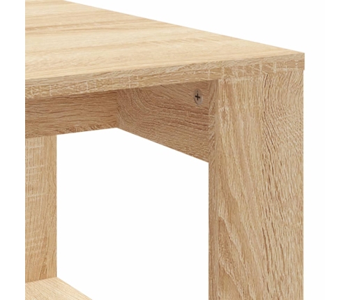 vidaXL Mesa de centro madera de ingeniería roble Sonoma 102x50x35 cm