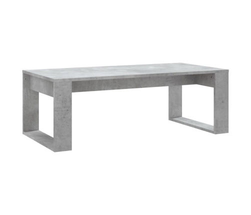 Mesa de centro madera de ingeniería gris hormigón 102x50x35 cm