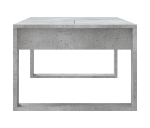 Mesa de centro madera de ingeniería gris hormigón 102x50x35 cm