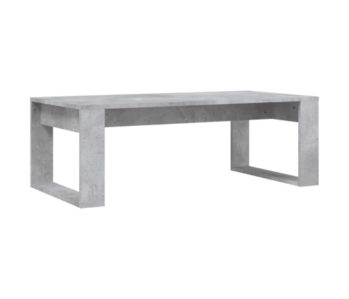 Mesa de centro madera de ingeniería gris hormigón 102x50x35 cm