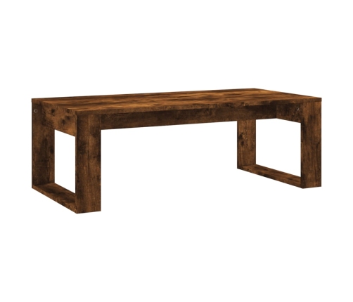 Mesa de centro madera de ingeniería roble ahumado 102x50x35 cm