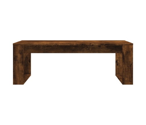 Mesa de centro madera de ingeniería roble ahumado 102x50x35 cm