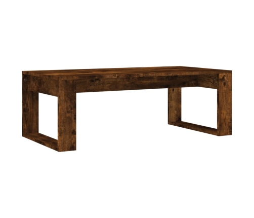 Mesa de centro madera de ingeniería roble ahumado 102x50x35 cm