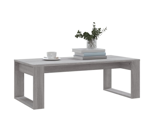 Mesa de centro madera de ingeniería gris Sonoma 102x50x35 cm