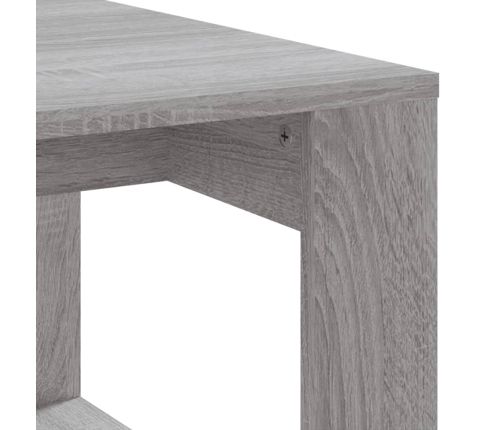 Mesa de centro madera de ingeniería gris Sonoma 102x50x35 cm