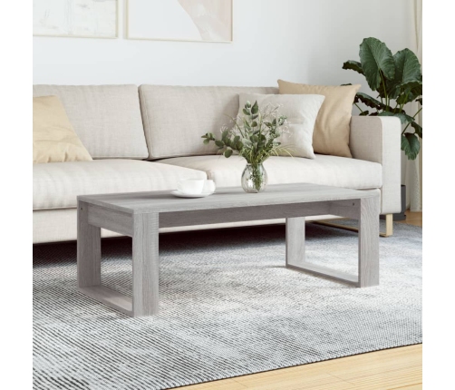 Mesa de centro madera de ingeniería gris Sonoma 102x50x35 cm