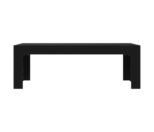 Mesa de centro madera de ingeniería negro 102x50x36 cm