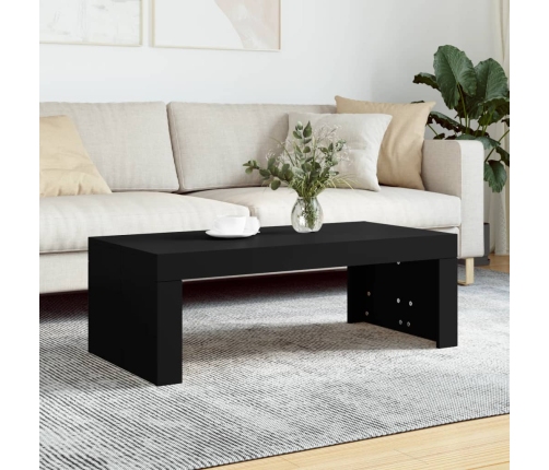 Mesa de centro madera de ingeniería negro 102x50x36 cm