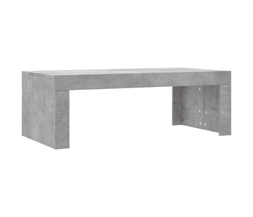 Mesa de centro madera de ingeniería gris hormigón 102x50x36 cm